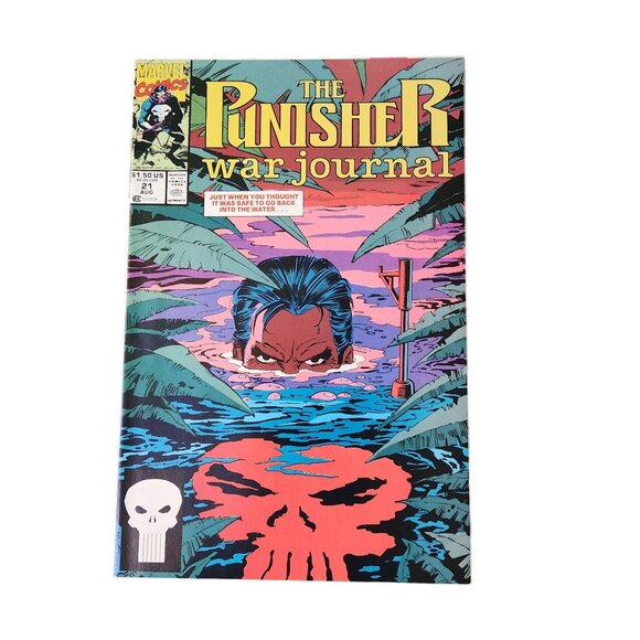 Marvel The Punisher War Journal #21 1988 Comic Book Collector Bagged Boarded - Picture 1 of 2